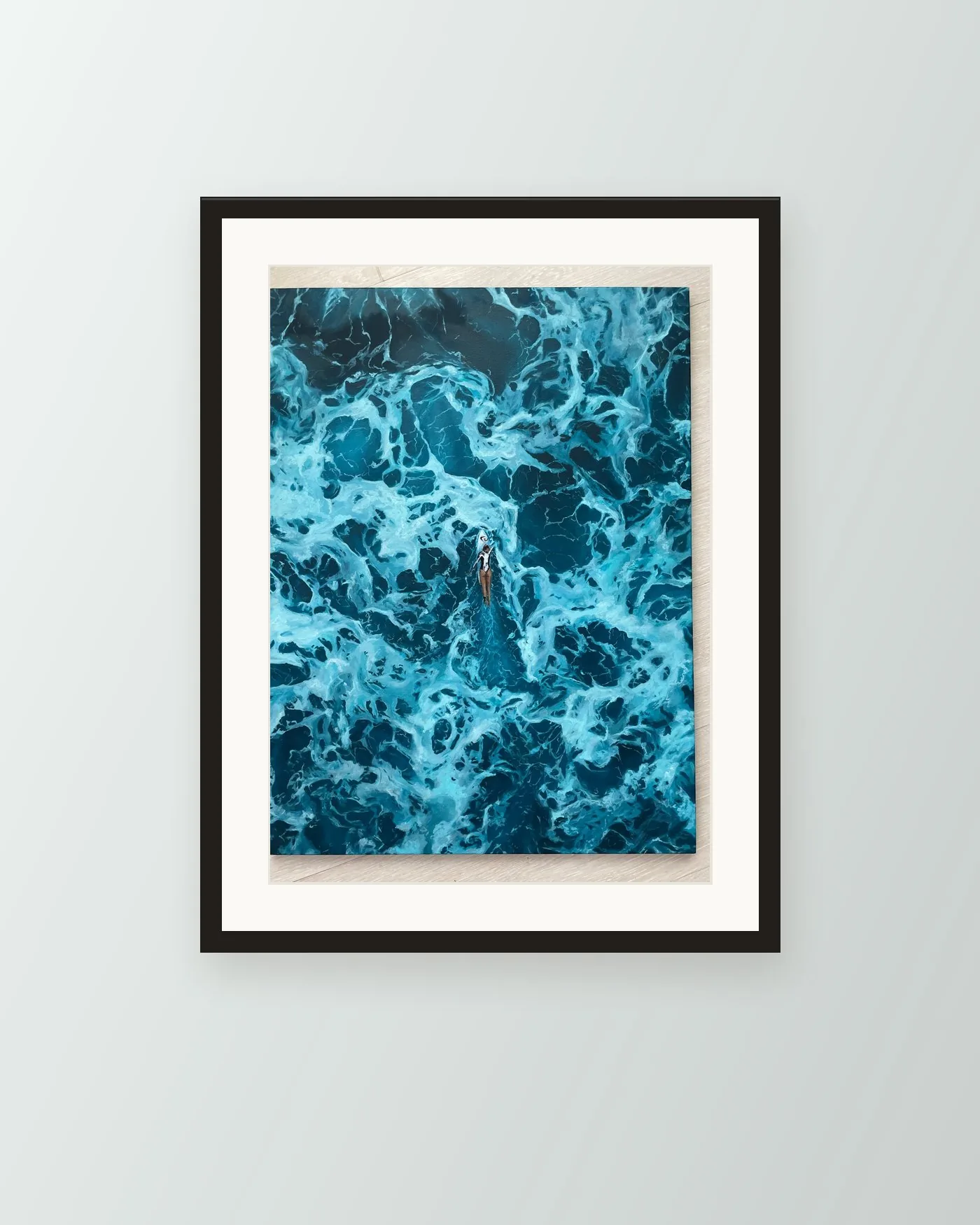Chasing the Perfect Wave as a framed print